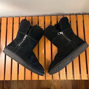 Koolaburra by UGG side zip fleece lined boot size 5